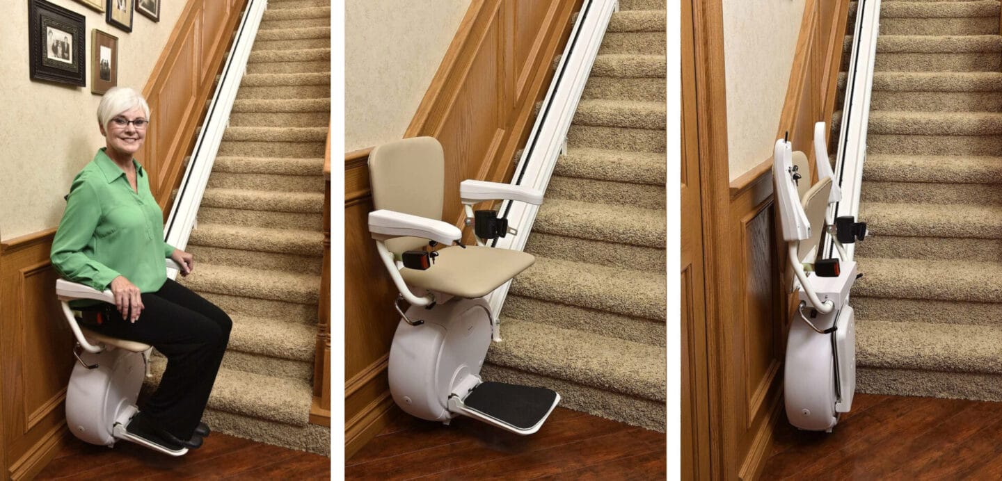 STOPNIŠČNO DVIGALO SE ZLOŽI